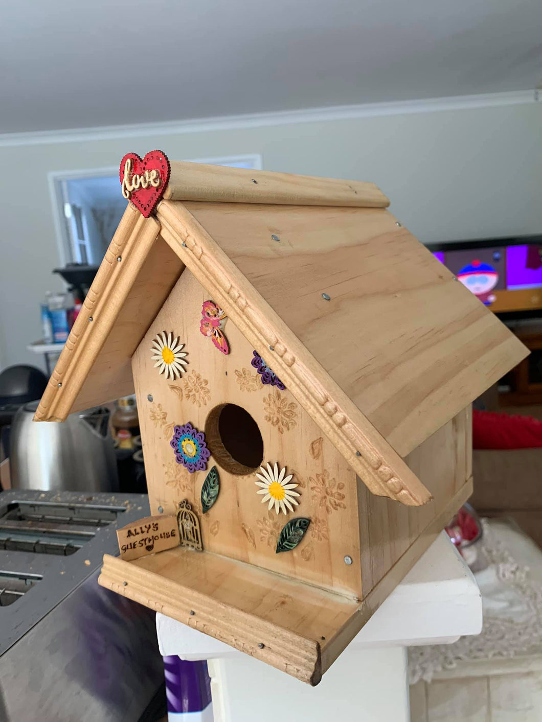 SALE Birdhouse Love